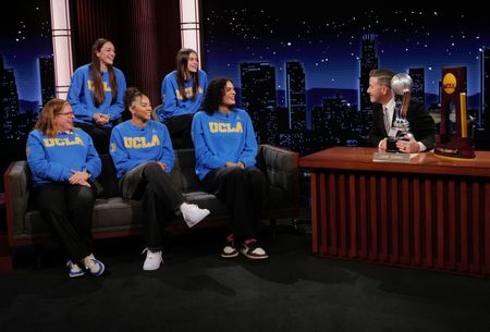 CORI CLOSE, KIKI RICE, LAUREN BETTS, ANGELA DUGALIĆ, JIMMY KIMMEL, GABRIELA JAQUEZ, JIMMY KIMMEL