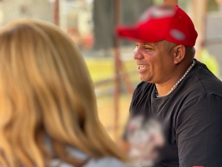 Mariana van Zeller interviews John Carlos Germoso in Santiago. (Credit: National Geographic)