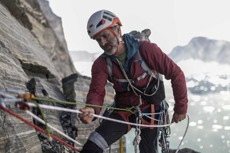 Mikey Schaefer on Ingmikortilaq. (photo credit: National Geographic/Pablo Durana)