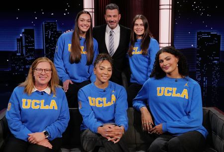 CORI CLOSE, KIKI RICE, LAUREN BETTS, ANGELA DUGALIĆ, JIMMY KIMMEL, GABRIELA JAQUEZ