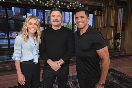 Kelly Ripa, Nick Offerman, Mark Consuelos