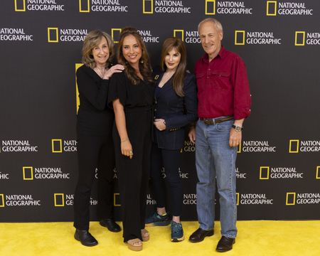2024 TCA WINTER PRESS TOUR  - Sy Montgomery, Dr. Alex Schnell, Maria Wilhelm, and Adam Geiger from the “Secrets of the Octopus” panel at the National Geographic presentation during the 2024 TCA Winter Press Tour at the Langham Huntington on February 8, 2024 in Pasadena, California. (National Geographic/PictureGroup)