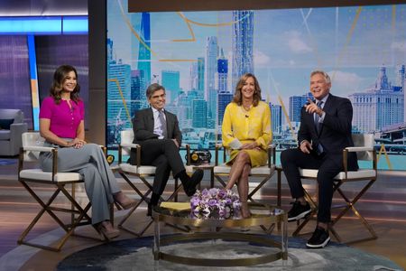 REBECCA JARVIS, GEORGE STEPHANOPOULOS, LARA SPENCER, SAM CHAMPION