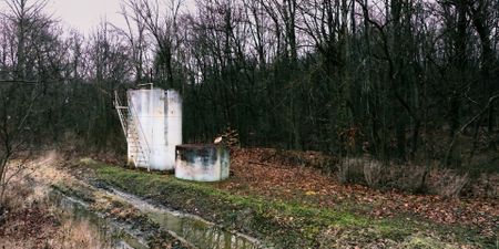 The oil well near where the body of John Doe was discovered. (National Geographic)