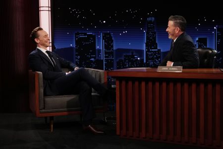 TOM HIDDLESTON, JIMMY KIMMEL