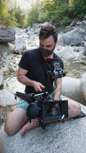 Cinematographer Nick Kraus uses a kaleidoscope filter to give the footage a distinct look.   (National Geographic/Elena Gaby)