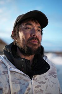 Tig Strassburg on a migratory bird hunt with his son, Evan. (National Geographic/Pat Henderson)