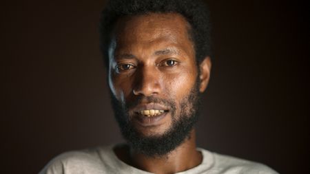 Robert Jonnah from Tench looking into the camera during his interview. 
 (credit: National Geographic)