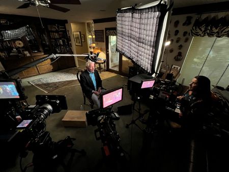 Bob Ricks is pictured during an interview for National Geographic's Oklahoma City Bombing: One Day In America. As Special Agent in Charge of the FBI office in Oklahoma, it was Ricks' responsibility to lead and oversee the investigation, rescue and recovery efforts. On April 19, 1995, America experienced the deadliest domestic terror attack in its history. Thirty years later, this series tells the story of that day told only by those who lived through it ñ the people of Oklahoma. (National Geographic/Brandon Widener)