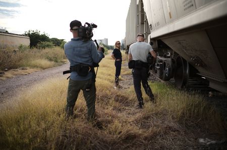The crew films Mariana van Zeller in Culiacán, Mexico. (National Geographic)
