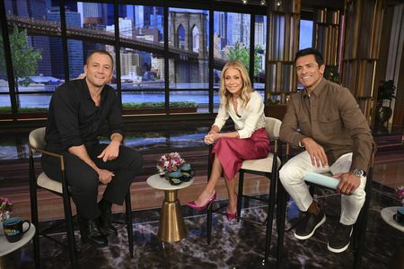 Taron Egerton, Kelly Ripa, Mark Consuelos