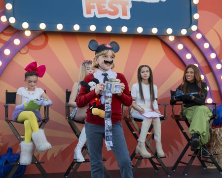 TAYLEN BIGGS, ARABELLA OLIVIA CLARK, JANICE LEANN BROWN, AYO DAVIS (PRESIDENT, DISNEY BRANDED TELEVISION)