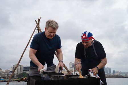 Gordon Ramsay and Chef Luis during the final cook in Cuba. (National Geographic/Justin Mandel)