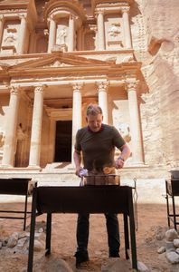 Gordon Ramsay during the final cook at Petra, Jordan. (National Geographic/Justin Mandel)