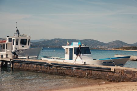 TUCCI IN ITALY - “Sardinia” - Tavolara is home to only 11 residents and a seafront restaurant, run by its most illustrious inhabitant. (National Geographic/Matt Holyoak)STANLEY TUCCI