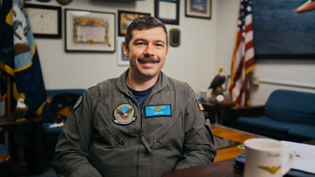 CDR Austin "Truffles" Ordway, Commanding Officer, Training Squadron 7. (Credit: National Geographic)