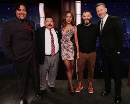 LOU WILSON, GUILLERMO RODRIGUEZ, KERRY WASHINGTON, GUILLERMO DÍAZ, JIMMY KIMMEL 