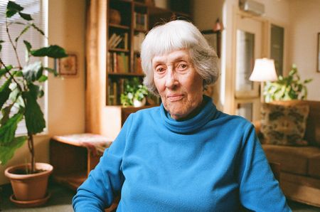 Ruth Paine poses for a portrait in Santa Rosa, Calif. (National Geographic/Brandon Widener)