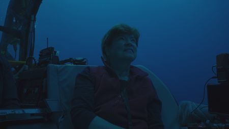 Edith Widder is an expert in bioluminescence and the first person to have filmed the giant squid. (National Geographic)