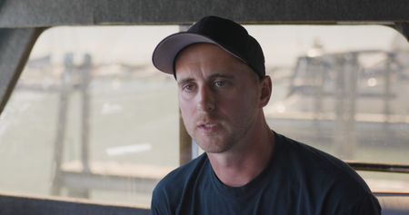 Boat captain David Losinski speaks about the discovery of Lt. Frank Moody's missing P-39 Airacobra airplane in Lake Huron, sits for an interview. (National Geographic)