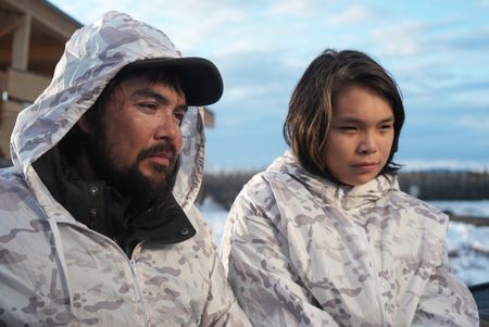 Tig Strassburg on a migratory bird hunt with his son, Evan. (National Geographic/Pat Henderson)
