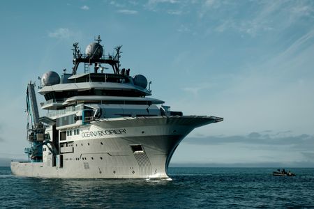 Front starboard side of the OceanXplorer. (National Geographic/Mario Tadinac)