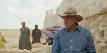 Dr. Zahi Hawass at Taposiris Magna. (credit: National Geographic)