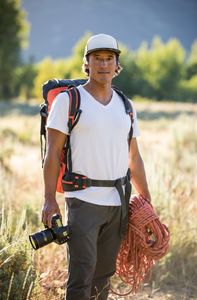 Jimmy Chin on location during the filming of Free Solo. (National Geographic/Chris Figenshau)