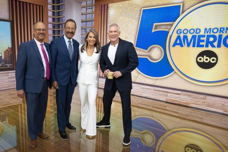 TONY PERKINS, SPENCER CHRISTIAN, GINGER ZEE, SAM CHAMPION