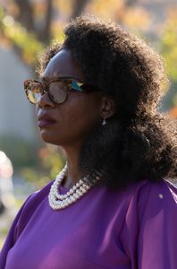 DeNeen Brown stands for a portrait. (National Geographic/Christopher Creese)