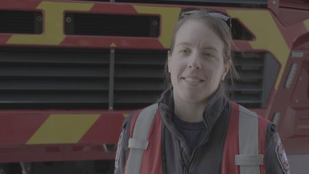 Brittany Kublick, Recruit Firefighter at Toronto Pearson. (Arrow International Media Ltd & Cantina Media)
