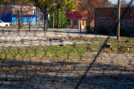 The site of the former Church's Chicken, near where John Doe was discovered in April 1996.   (National Geographic/Tom Beard)
