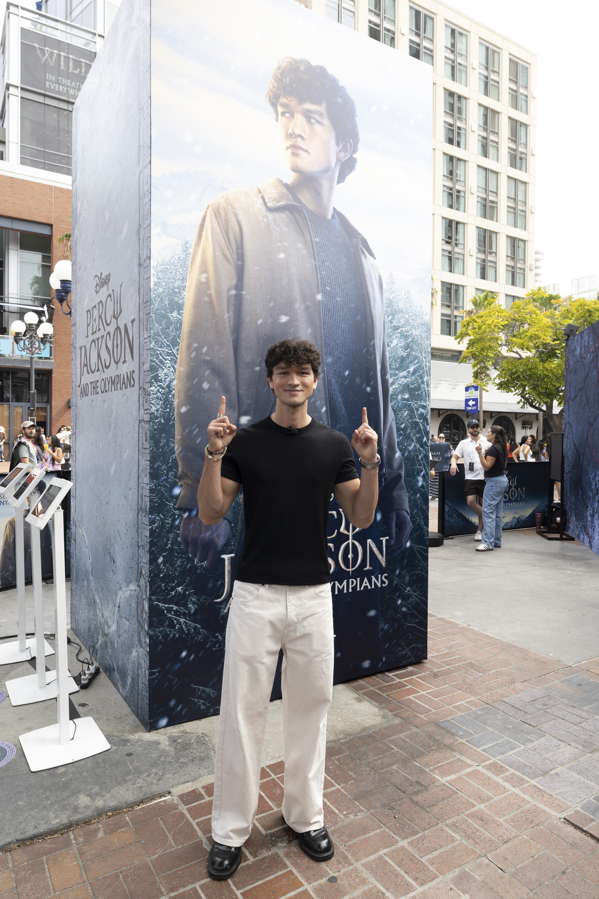Charlie Bushnell at Percy Jackson and the Olympians Comic-Con 2026 photo call