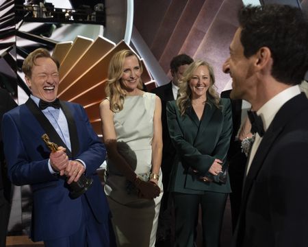 CONAN O'BRIEN, LIZA POWEL O'BRIEN, ADRIEN BRODY