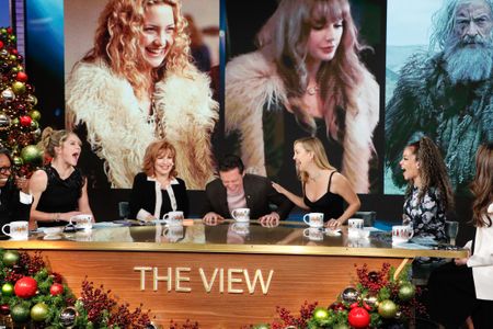 WHOOPI GOLDBERG, SARA HAINES, JOY BEHAR, HUGH JACKMAN, KATE HUDSON, SUNNY HOSTIN, ALYSSA FARAH GRIFFIN