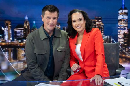 NATHAN FILLION, LINSEY DAVIS