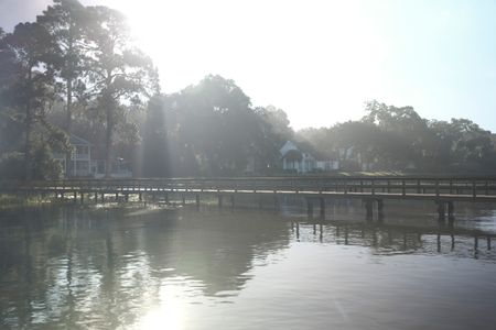 The dock at Gene Brooks' house on the Wilmington River. (National Geographic/Martin Cass)