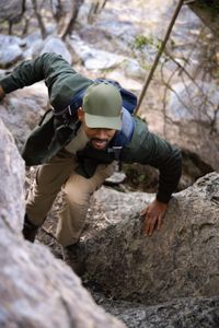 Will Smith treks through the Kalahari Desert. (credit: National Geographic/Kyle Christy)