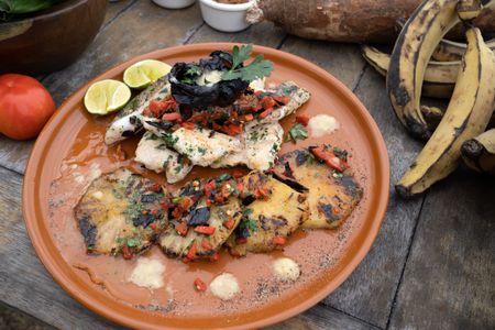 Gordon Ramsay's lionfish dish. (National Geographic/Justin Mandel)