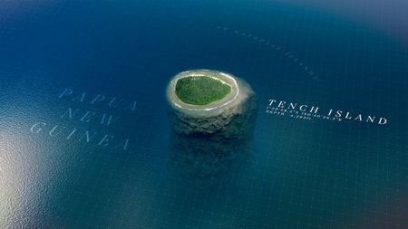 Graphic showing Tench Island. (credit: National Geographic)