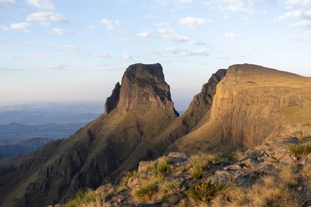 The Drakensberg Mountains, South Africa at sunset. (National Geographic/Mario Brioschi)