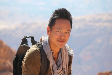 Petra, Jordan - Albert Lin hiking in Petra, Jordan. (National Geographic)