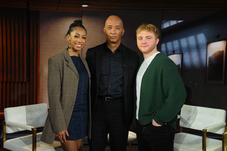 Byron Pitts,  Christiani Pitts, Sam Tutty 