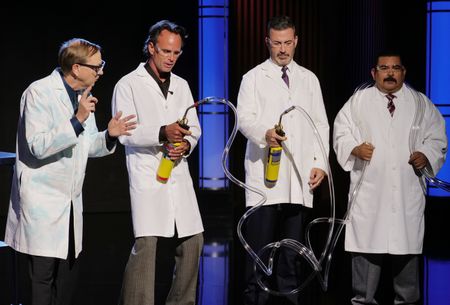 “SCIENCE BOB” PFLUGFELDER, WALTON GOGGINS, JIMMY KIMMEL, GUILLERMO RODRIGUEZ