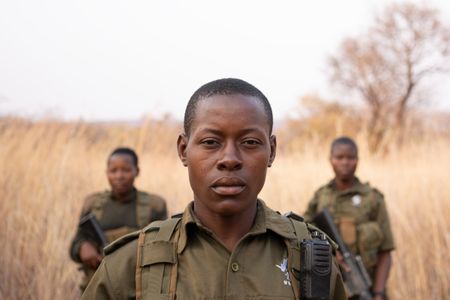 Zimbabwe - Petronella Chigumbura with Akashinga Rangers. (Kim Butts)