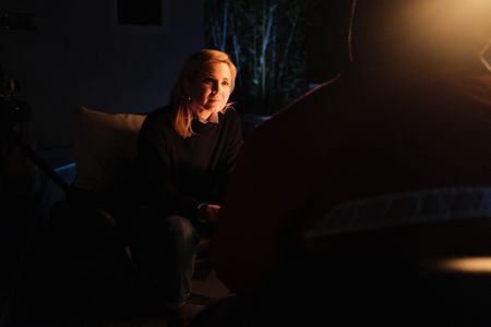 Mariana van Zeller interviews Michael about his past as an operations manager at Rodeo Recovery. (National Geographic)