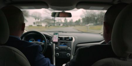 Sgt Johnson drives to meet John Doe's half-sisters. (National Geographic)