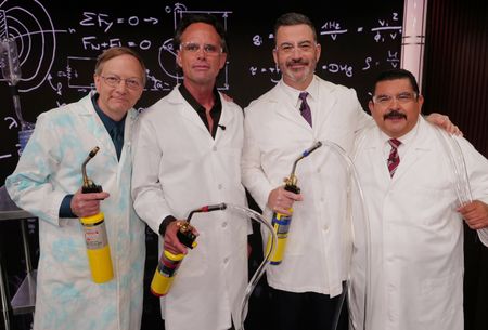 “SCIENCE BOB” PFLUGFELDER, WALTON GOGGINS, JIMMY KIMMEL, GUILLERMO RODRIGUEZ