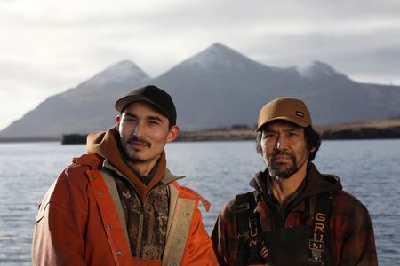 Justin Phillips hunting with Margin Agnot, looking for foxes to hunt. (National Geographic/Lauren Bird Dixon)