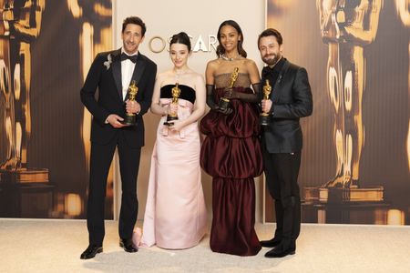 ADRIEN BRODY, MIKEY MADISON, ZOE SALDANA & KIERAN CULKIN